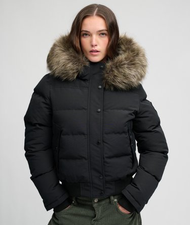 Veste Bomber Everest &agrave; Capuche Coupe Ajust&eacute;e Image 5