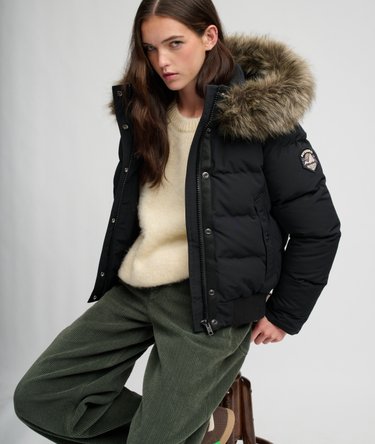 Veste Bomber Everest &agrave; Capuche Coupe Ajust&eacute;e Image 3