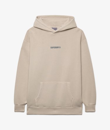 Sudadera de corte holgado con capucha y micrologotipo estampado Image 7