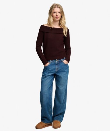Pull Bardot Maille Coupe Ajust&eacute;e Image 3