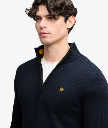 Maglione in Maglia di Cotone con Zip Image 4