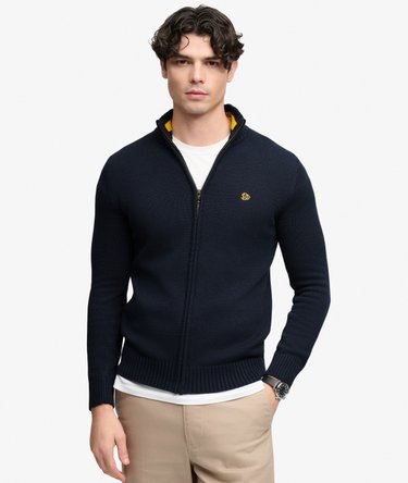 Maglione in Maglia di Cotone con Zip Image 2