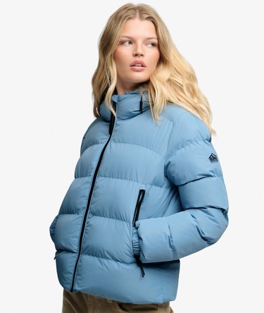 Giacca Puffer Sportiva con Cappuccio Image 2