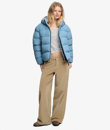 Giacca Puffer Sportiva con Cappuccio Image 3