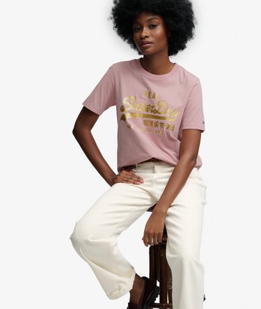 T-shirt Vintage Logo Metallico Image 2