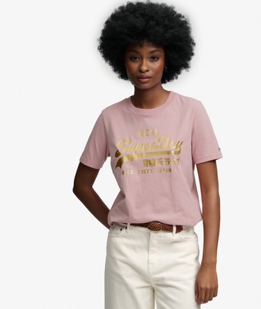 T-shirt Vintage Logo Metallico Image 1