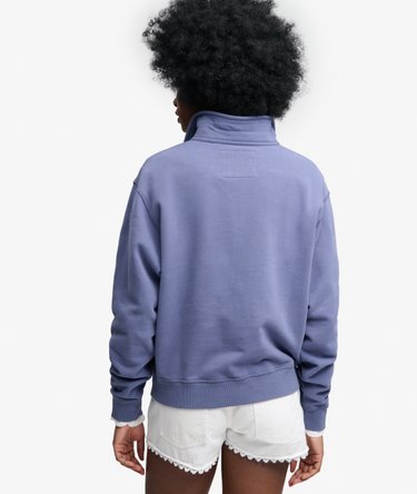 Athletic Essentials Sweatshirt met Kraag en Halve Rits Image 5
