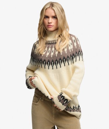 Fairisle High Neck Jumper Image 1
