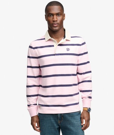 Polo Rugby Athletic Stripe coupe d&eacute;contract&eacute;e Image 1