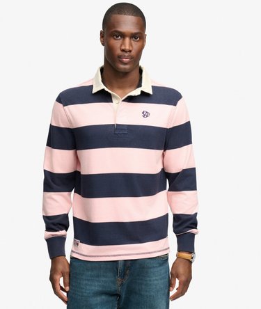 Polo Rugby Athletic Stripe coupe d&eacute;contract&eacute;e Image 1