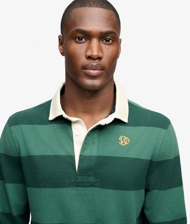 Polo Rugby Athletic Stripe coupe d&eacute;contract&eacute;e Image 4