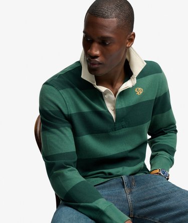 Polo Rugby Athletic Stripe coupe d&eacute;contract&eacute;e Image 1
