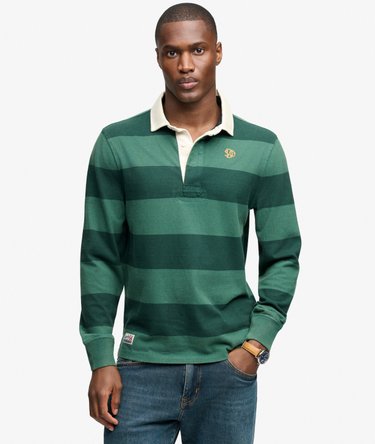 Polo Rugby Athletic Stripe coupe d&eacute;contract&eacute;e Image 2