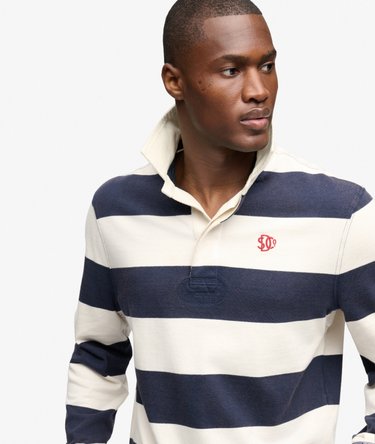 Polo Rugby Athletic Stripe coupe d&eacute;contract&eacute;e Image 1
