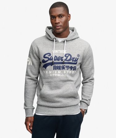 Organic Cotton Vintage Logo Hoodie Image 1