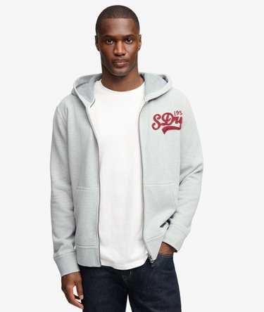 Heritage Applique Hoodie met rits Relaxed pasvorm Image 2