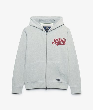 Heritage Applique Hoodie met rits Relaxed pasvorm Image 7