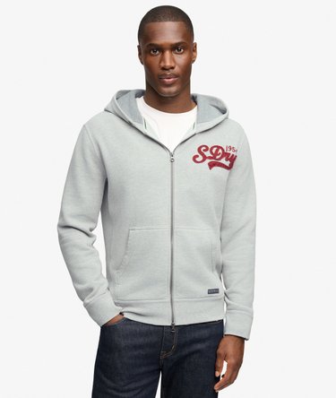 Heritage Applique Hoodie met rits Relaxed pasvorm Image 5