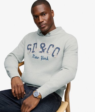 Heritage Applique Hoodie Relaxed Pasvorm Image 1
