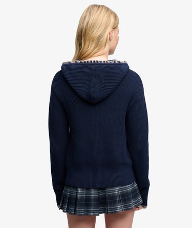 Sweat zipp&eacute; &agrave; capuche Big Chill Knit Komodo coupe d&eacute;contract&eacute;e Image 5