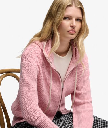 Sweat zipp&eacute; &agrave; capuche Big Chill Knit Komodo coupe d&eacute;contract&eacute;e Image 2