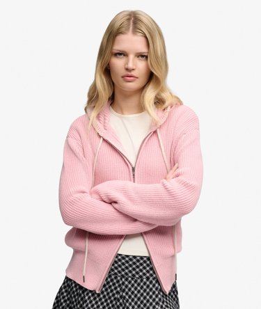 Sweat zipp&eacute; &agrave; capuche Big Chill Knit Komodo coupe d&eacute;contract&eacute;e Image 1