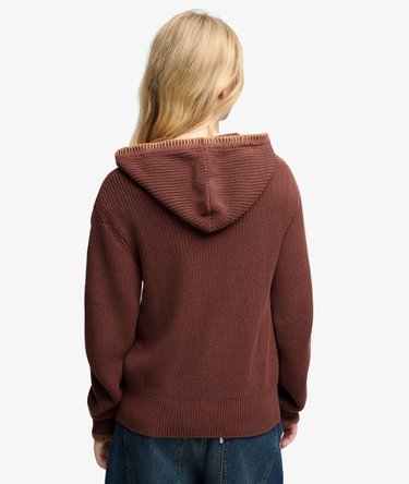Sweat zipp&eacute; &agrave; capuche Big Chill Knit Komodo coupe d&eacute;contract&eacute;e Image 6