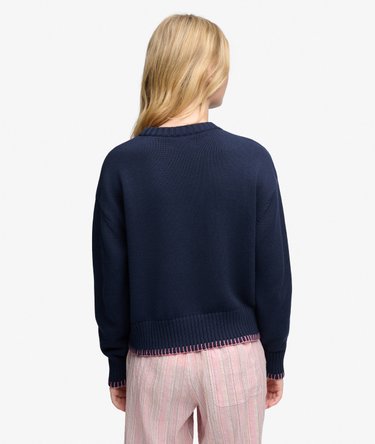 Komodo Womad Sweter z okrągłym dekoltem luźny kr&oacute;j Image 5