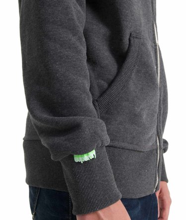 Fluro hoodie met trekkoord Image 5