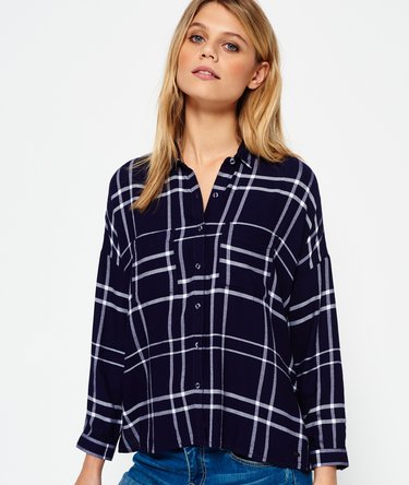 Mariner Check Boyfriend Shirt Image 4