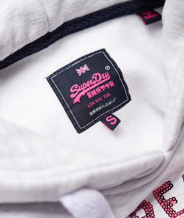 Vintage Logo Sequin Hoodie Image 6