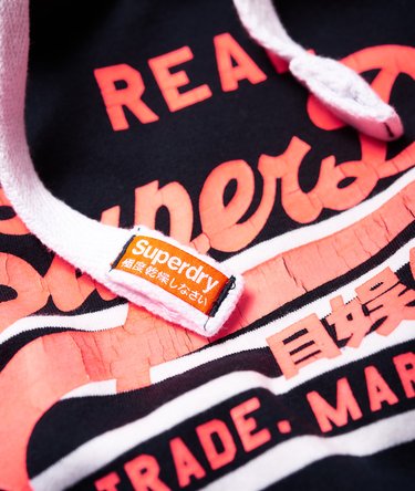 Vintage Logo Stripe Hoodie Image 7