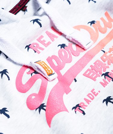Vintage Logo Ditsy All Over Print Hoodie Image 6
